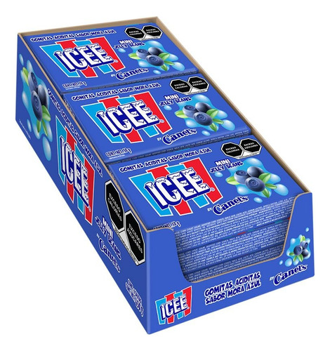 Pack 2 Mini Jelly Beans Icee Mora Azul Canel's 450g C/u
