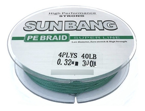 Linha De Pesca Multifilamento 300m 0,32mm 4 Fios Até 40 Lb