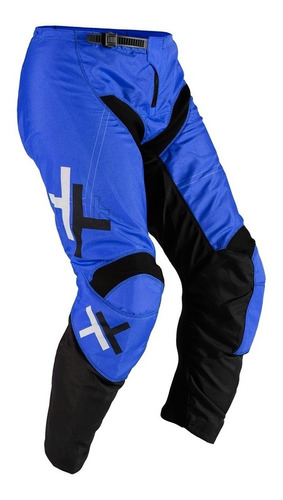 Calça Mattos Racing Atomic Motocross Trilha Preto E Azul