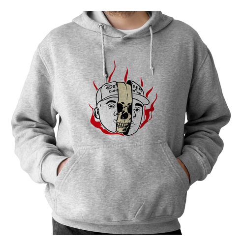 Sudadera Con Gorro Mc Davo Diseño En Espalda Gira Mamalona