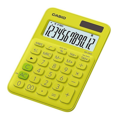 Calculadora Casio Ms-20 Escritorio Calcula Tiempo 12 Dígitos