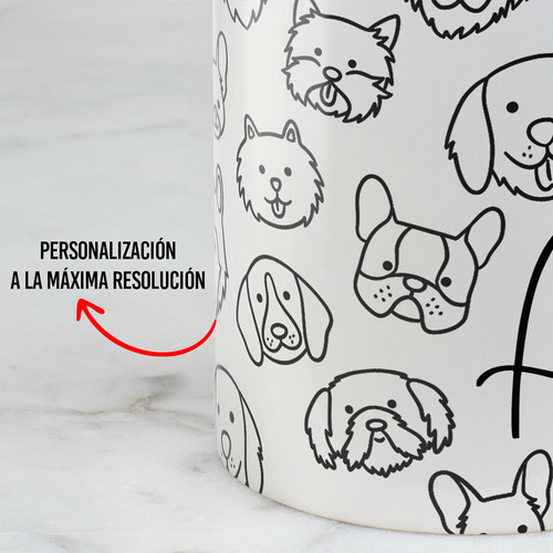 Taza Inicial Caritas Con Letra Inicial Personalizada 325 Mi