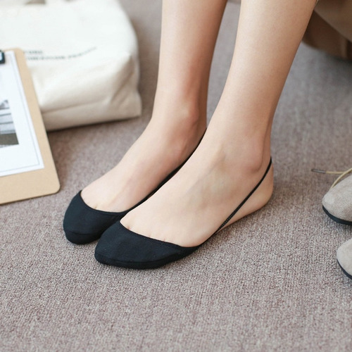 5 Pares De Calcetines Invisibles Con Forro Antideslizante