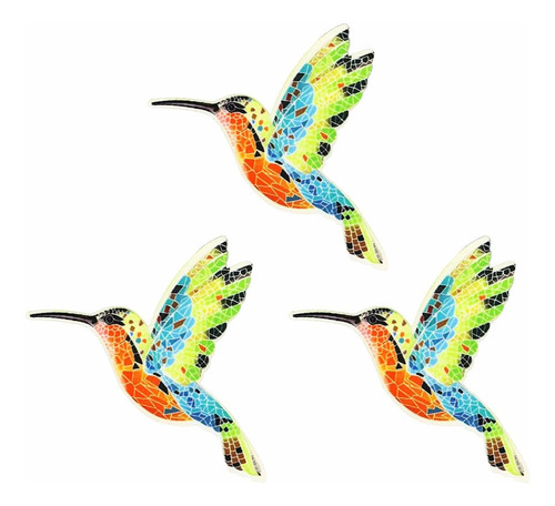 Dezaro 3 Parches Estilo Colibrí, Parche Autoadhesivo De Últi