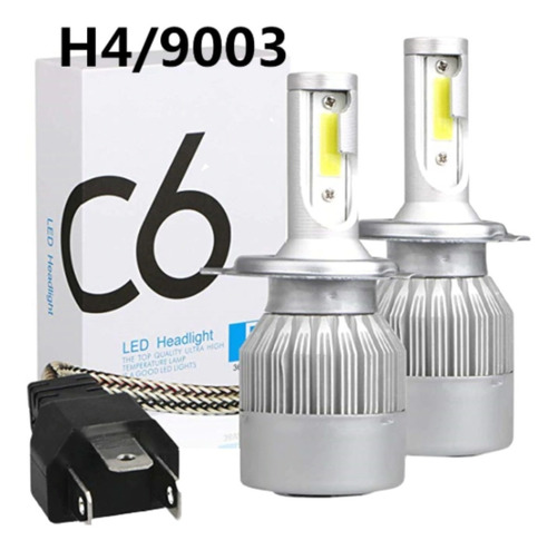 Par De Ampolletas Led H4 7600lms Mas 2 T10