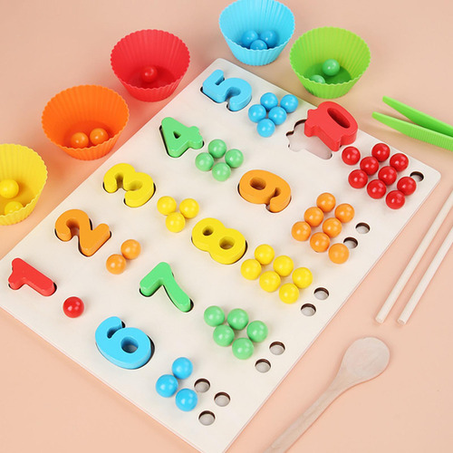 General Juego De Cuentas De Tablero De Madera, Rompecabezas