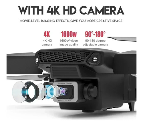 Dron E88pro Rc 4k Profesional Con Gran Angular De 1080p,wifi