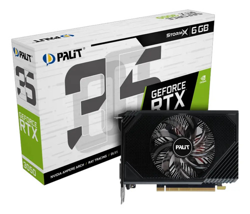 Placa De Video Geforce Nvidia Palit Rtx3050 6gb Stormx Gddr6