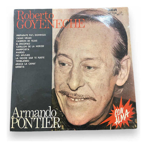 Vinilo Lp - Roberto Goyeneche Y Armando Pontier - Con Alma