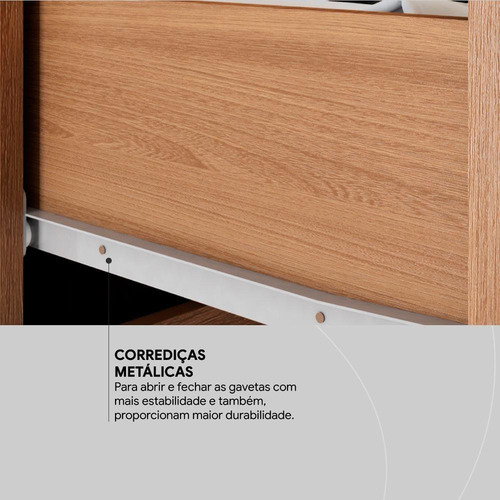Gaveteiro Office Presence Com Rodizios Amendola Touch