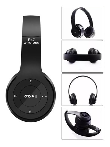 Imagen 3 de 9 de Audífonos P47 Bluetooth,micro Sd, Radio Fm