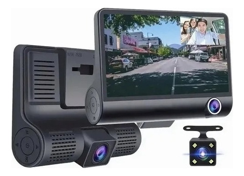 Grabadora De Vídeo 3in1 Hd Cámara De Coche Marcha Atrás