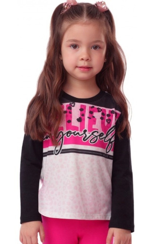 Imagem 2 de 3 de Conjunto Infantil Inverno Mon Sucré 18354 Panther Pink