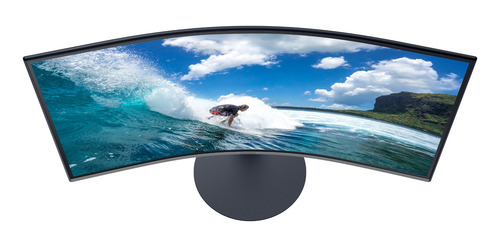 Imagen 5 de 12 de Monitor gamer curvo Samsung T55 C27T550 led 27 " dark blue gray 100V/240V