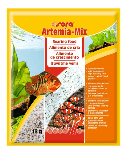 Artemia Mix Para Eclosionar Sachet 18grs Sera Mascopeces