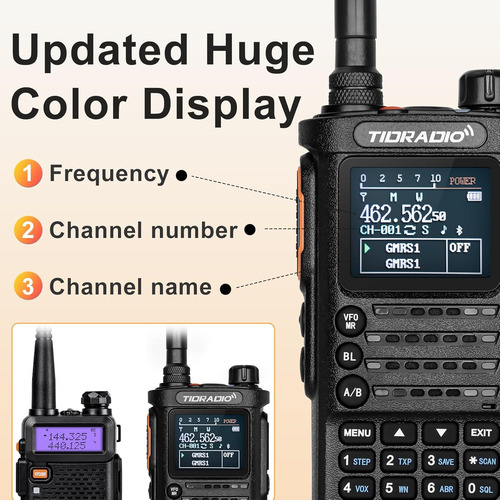Tidradio Td-h8 - Radios De Mano Tidradio Td-h8 De 10 Vatios,