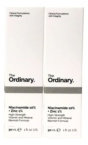 Suero Serum The Ordinary Niacinamida Al 10% + Zinc 1% 2 Pack Mixta Día/noche
