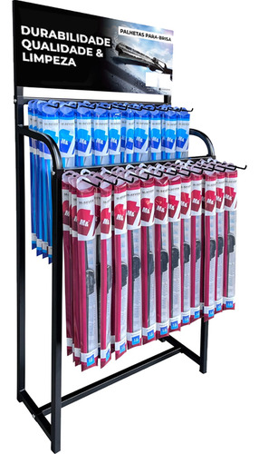 Kit Expositor Palheta C/ 22 Ganchos + 100 Palheta Automotiva