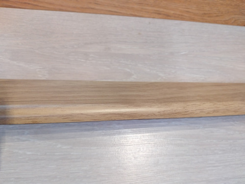 Imagen 3 de 6 de Zócalo Simil Madera Melamina 6 Cm Para Pisos Flotantes