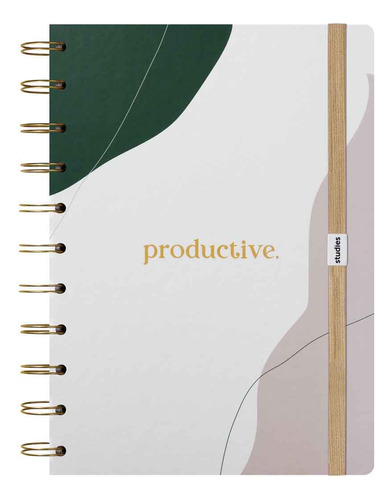 Caderno Universitário Productive Com 110 Folhas Studies