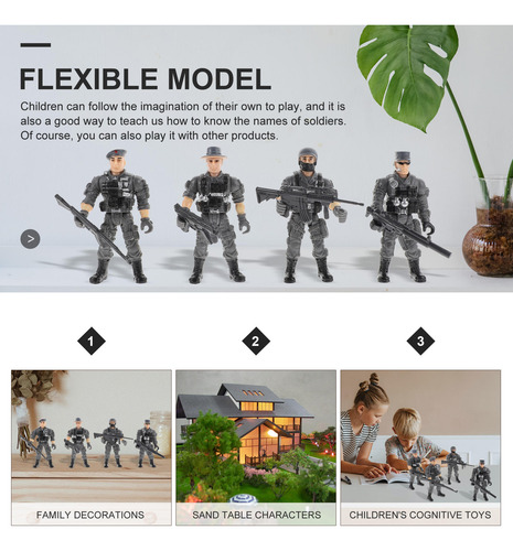 1 Juego De Maquetas De Soldado De Simulación Soldier Playthy