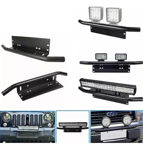 Base Soporte Focos O Barra Led / Titular De La Matrícula