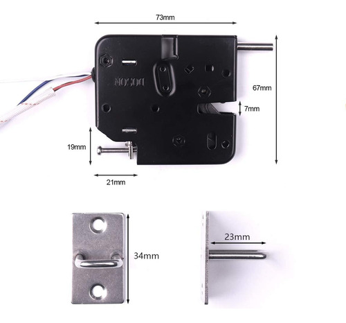 Bloqueo De Gabinete Electrónico Atoplee, 1 Pcs Dc 12v 2a 2a