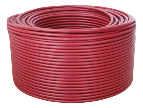 Cable Calibre 12 Para Instalación Eléctrica Casa 50m Rollo Cubierta Rojo