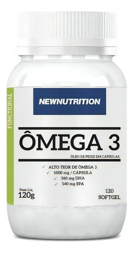 Suplemento em cápsula NewNutrition  Ômega 3 ácidos graxos Ômega 3