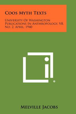 Libro Coos Myth Texts: University Of Washington Publicati...