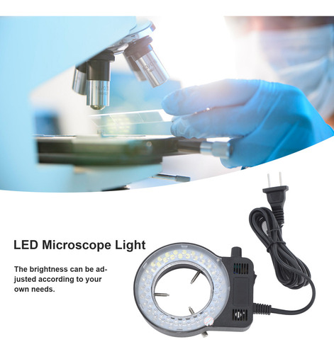 Fuente De Luz Led Para Microscopio, Accesorio Ajustable, Enc