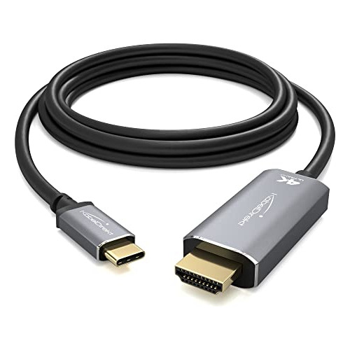 Cable Adaptador Usb C A Hdmi 4k Con Conectores Completamente