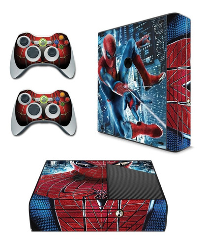 Skin Personalizado Para Xbox 360 E  Super Héroe Araña (0082)