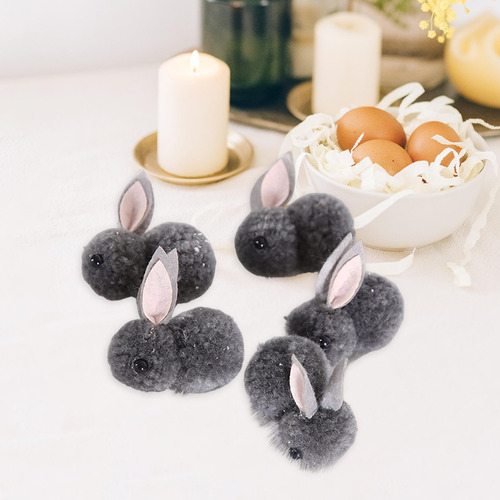 5 Unids Conejo De Pascua Animales De Peluche Suave Pequeño