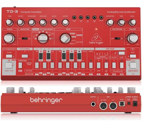 Sintetizador Behringer Td-3-rd - Rojo.