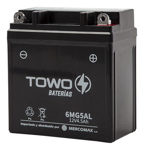 Bateria Gel Towo 6mg5al = 12n5 3b Smash 110cc Ybr 125 Fz 16