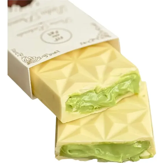 Barra Chocolate Branco + Pistache Zero Adição De Açúcar 180g