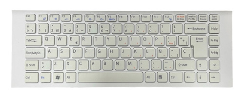 Teclado Para Sony Vaio Vpc-eg Eg Ek Pcg-61b11u Blanco