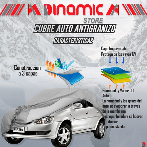Imagen 5 de 6 de Cubre Auto Antigranizo 1 Pieza C/cinta De Amarre