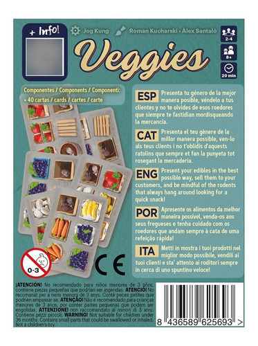 Imagen 4 de 4 de Veggies -juego De Mesa - Español
