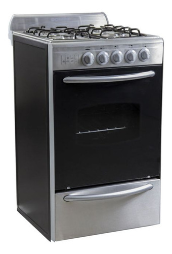 Cocina Domec Apolo Cxav Acero Inox 50cm Multigas 58l 4h