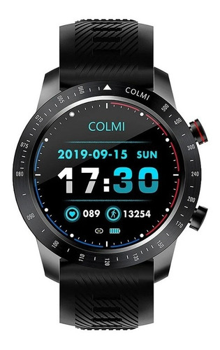 Imagen 1 de 5 de Smartwatch Colmi Sky 6 Black Touch Controlador Fitness