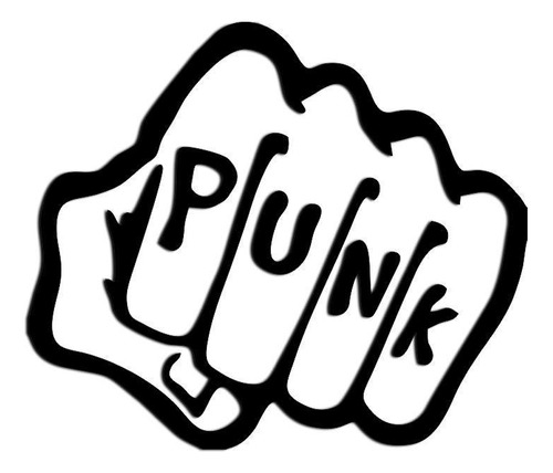 Decoração De Parede Punho Punk Rock - Poster 3d