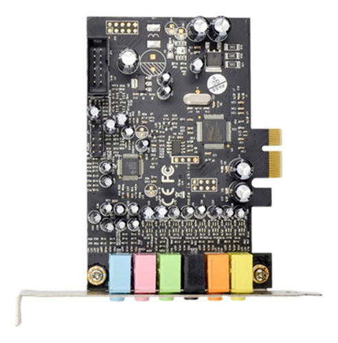 Placa De Som Pcie De 7.1 Canais Som Surround Estéreo Pci-e E