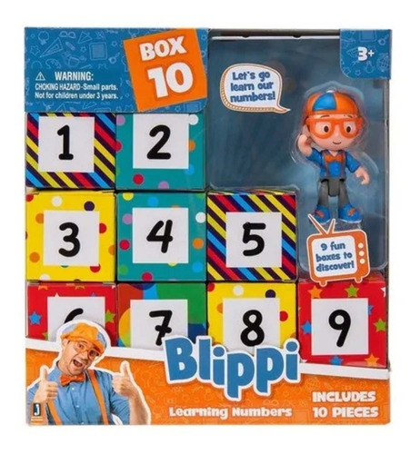 Figura Blippi Boxes Suprise Números
