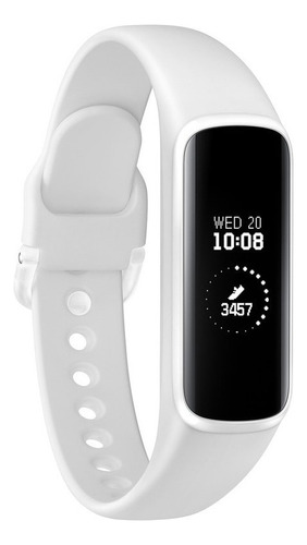 Smartwatch Samsung Galaxy Fit E 0.74'' Blanco Sm-r375 Caja Plateado Bisel Plateado