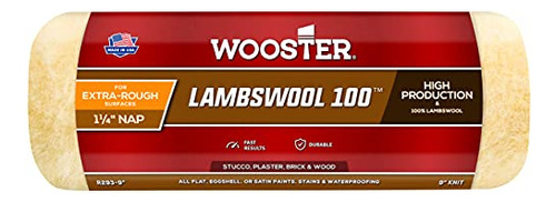 Funda Enrollable Wooster Brush R293-9 De Lana De Cordero 100