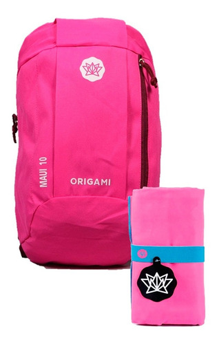 Kit Mochila Ciclismo 10 L Origami Toalla Secado Rapido Cuota