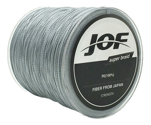 Linha Pesca Multifilamento Jof 1000 Metros 0.26mm 30lb Cinza