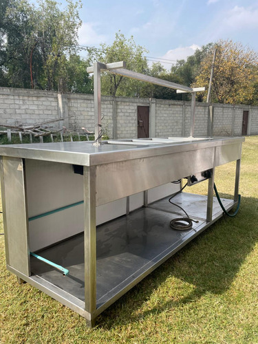 Mesa Bufetera Caliente Industrial Cap/p 8 Insertos (Usado)